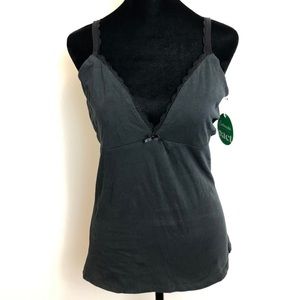 Love Sleeveless Light Tank Top in Black
